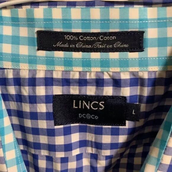 Lincs Short Sleeved Shirt NWOT #M10 - Picture 3 of 3